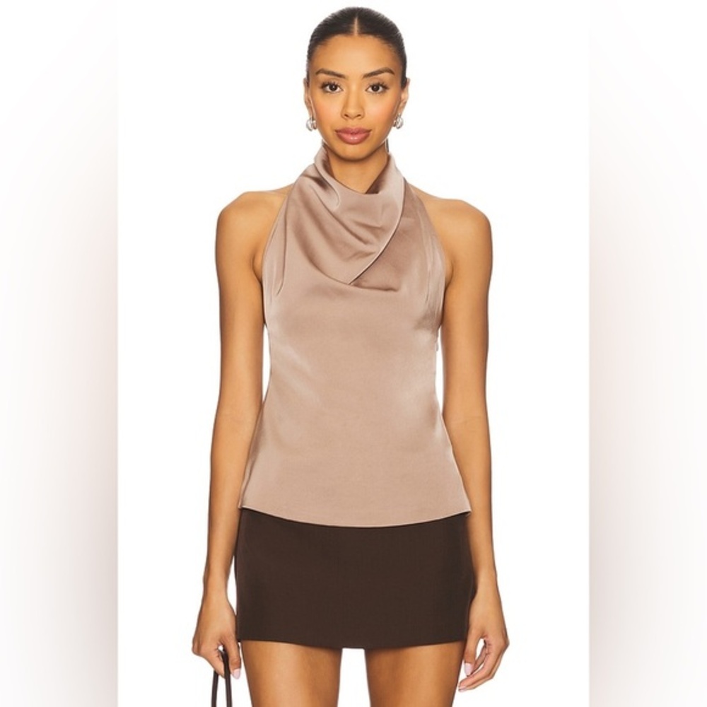 ALL THE WAYS BETH HALTER TOP IN MOCHA